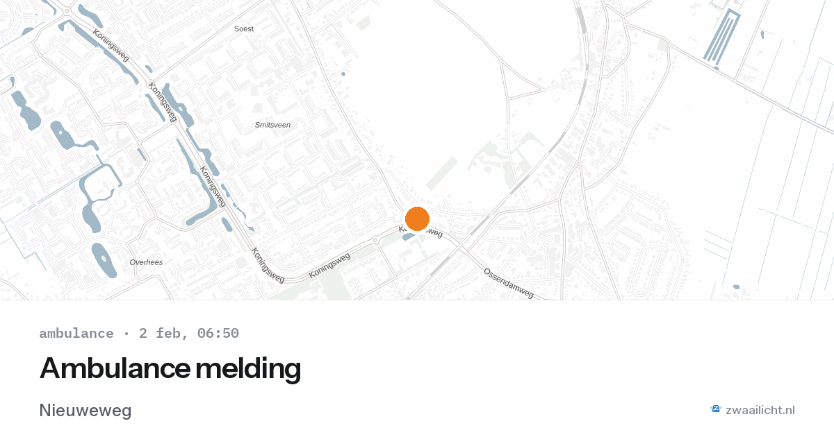 Ambulance melding — 2 feb 2026
