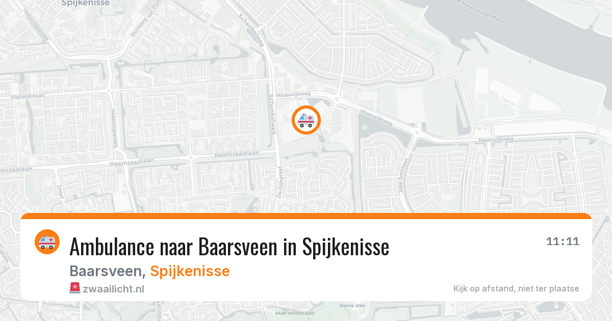 Ambulance naar Baarsveen in Spijkenisse — 23 jun 2026