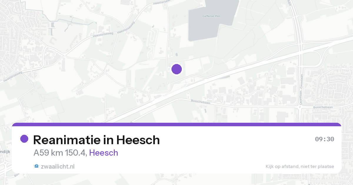 Reanimatie in Heesch — 14 aug 2026
