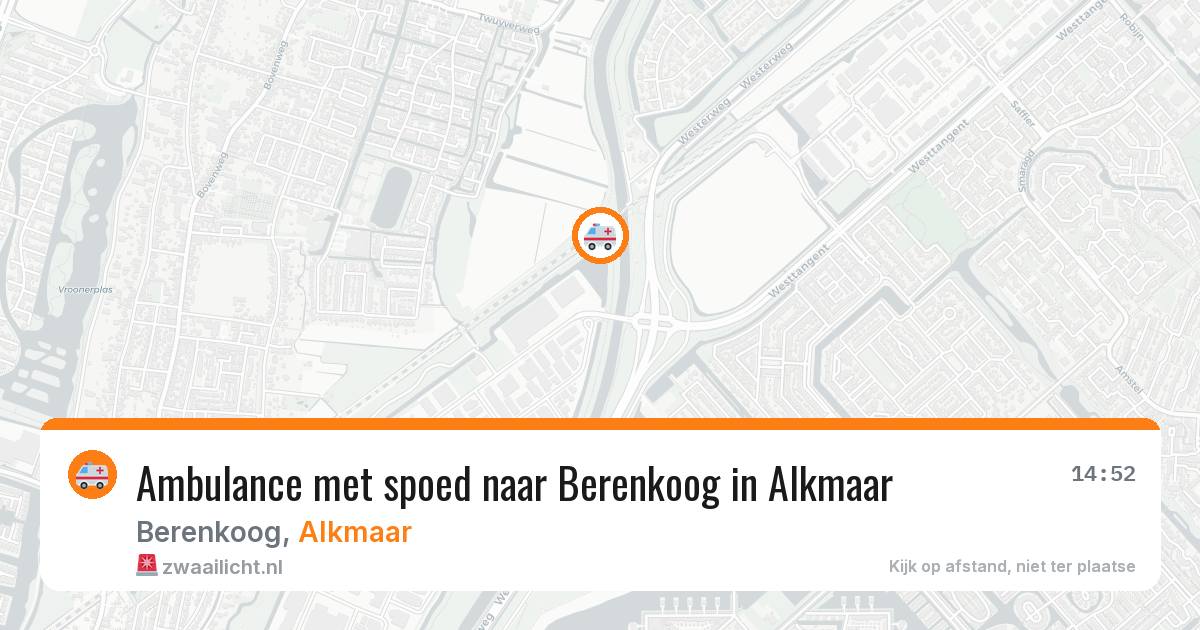 Ambulance met spoed naar Berenkoog in Alkmaar — 5 aug 2026