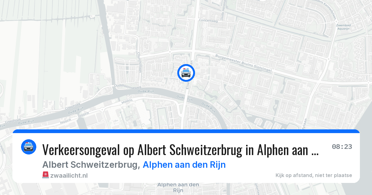 Verkeersongeval op Albert Schweitzerbrug in Alphen aan den Rijn — 17 jun 2026