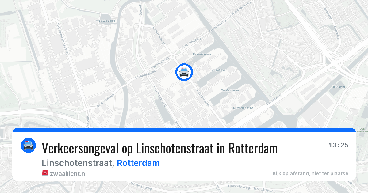 Verkeersongeval op Linschotenstraat in Rotterdam — 10 apr 2026