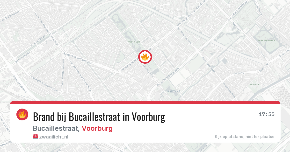 Brand bij Bucaillestraat in Voorburg — 24 jun 2026