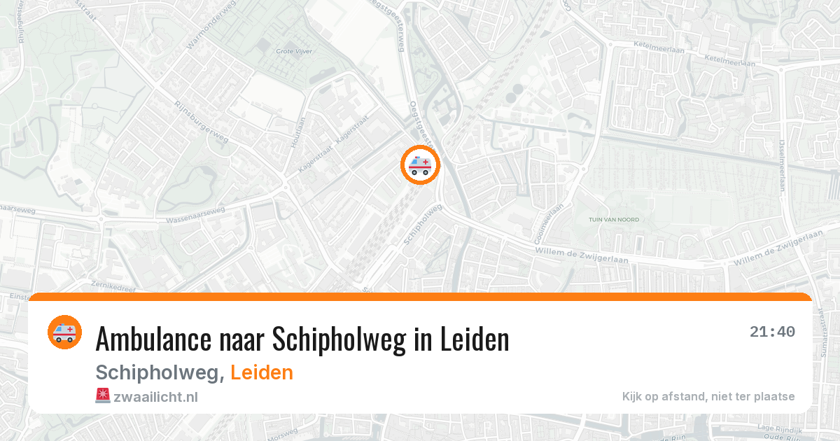 Ambulance naar Schipholweg in Leiden — 26 mei 2026