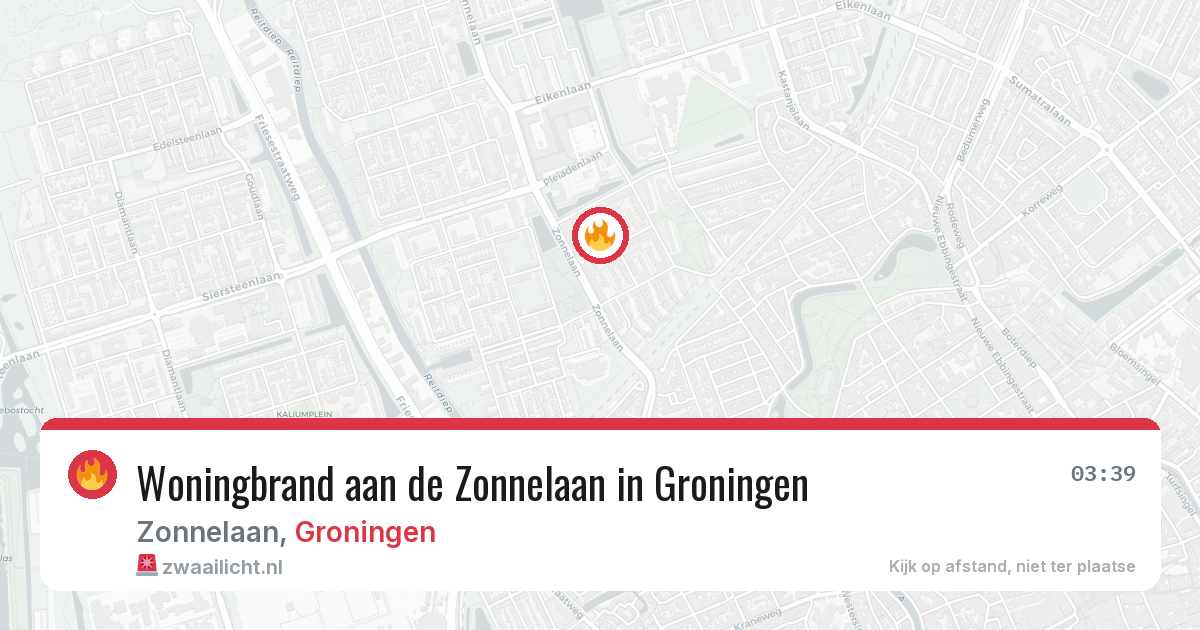 Woningbrand aan de Zonnelaan in Groningen — 16 feb 2026