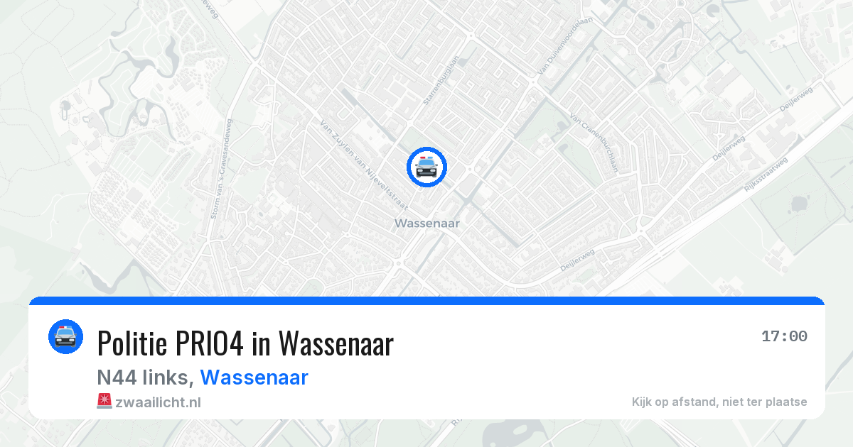 Politie PRIO4 in Wassenaar — 13 jul 2026 | 🚨 Zwaailicht.nl