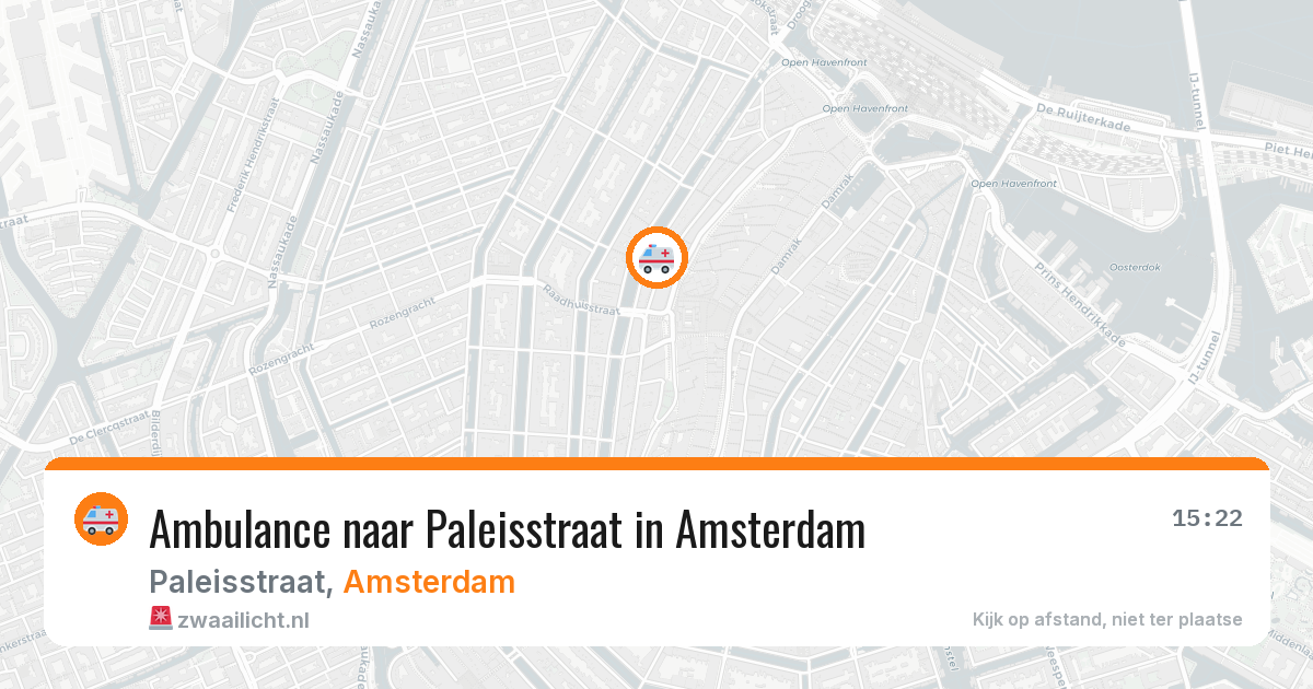 Ambulance naar Paleisstraat in Amsterdam — 10 jun 2026