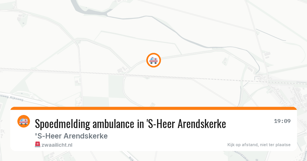 Spoedmelding ambulance in 'S-Heer Arendskerke — 10 aug 2026