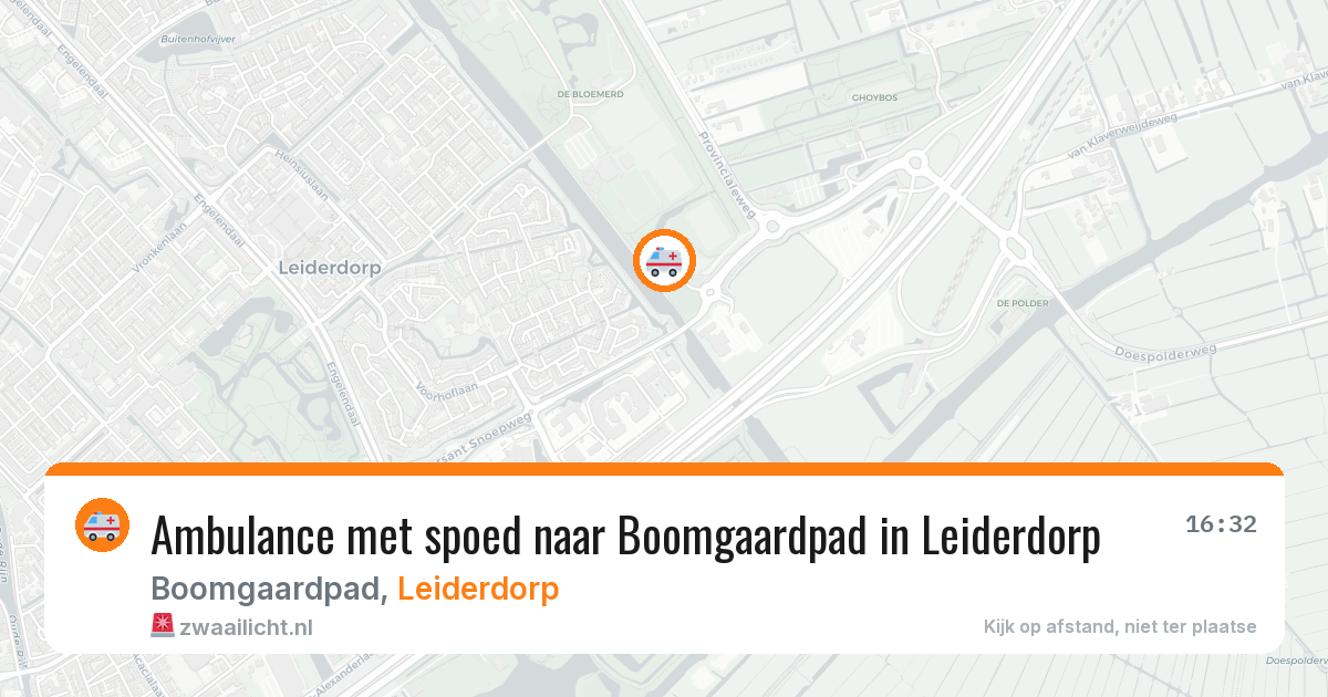 Ambulance met spoed naar Boomgaardpad in Leiderdorp — 30 jul 2026