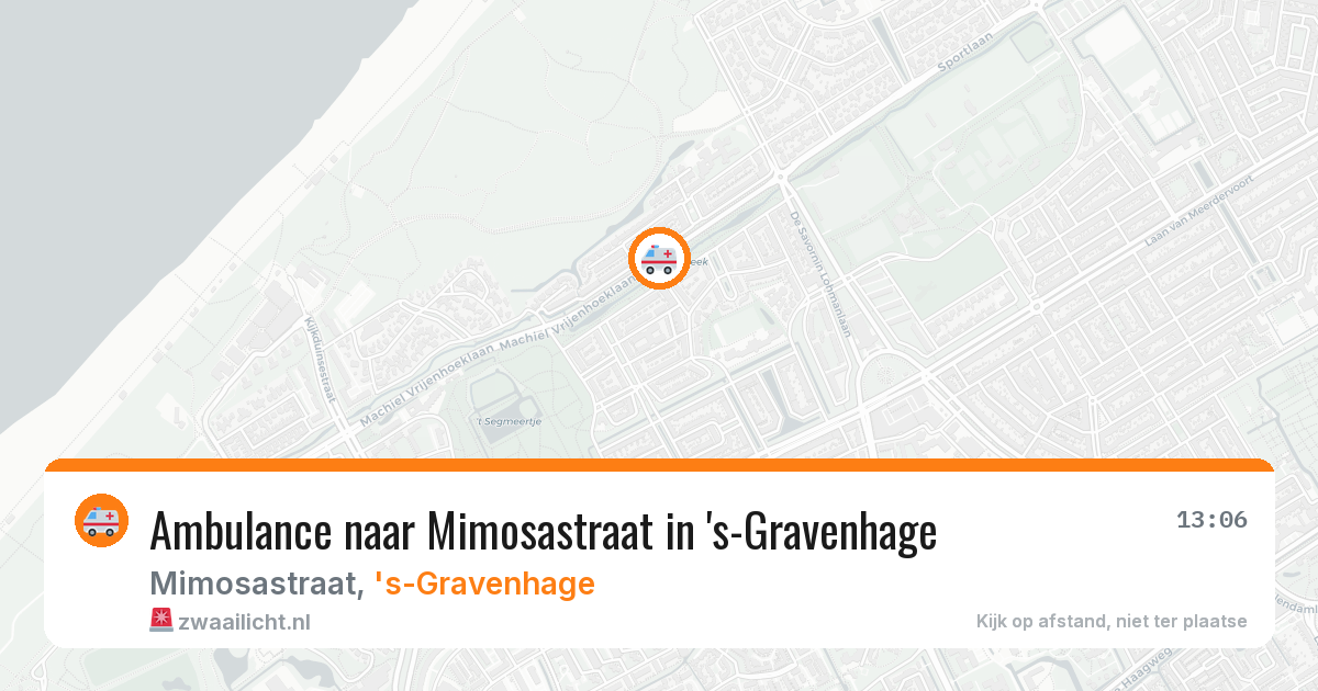 Ambulance naar Mimosastraat in 's-Gravenhage — 21 mei 2026
