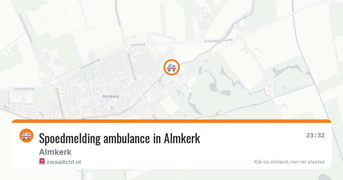 Spoedmelding ambulance in Almkerk — 11 aug 2026