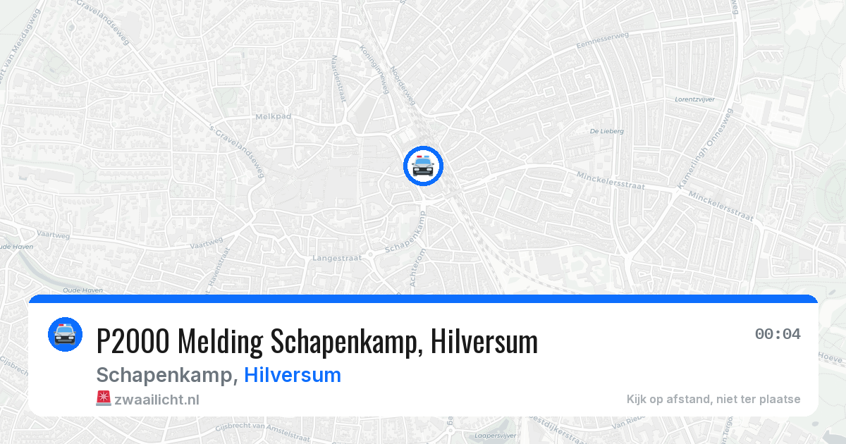 P2000 Melding Schapenkamp, Hilversum — 28 jun 2026