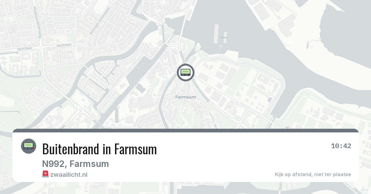 Buitenbrand in Farmsum — 7 mrt 2026