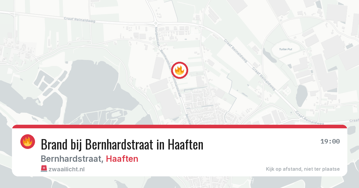 Brand bij Bernhardstraat in Haaften — 20 jun 2026