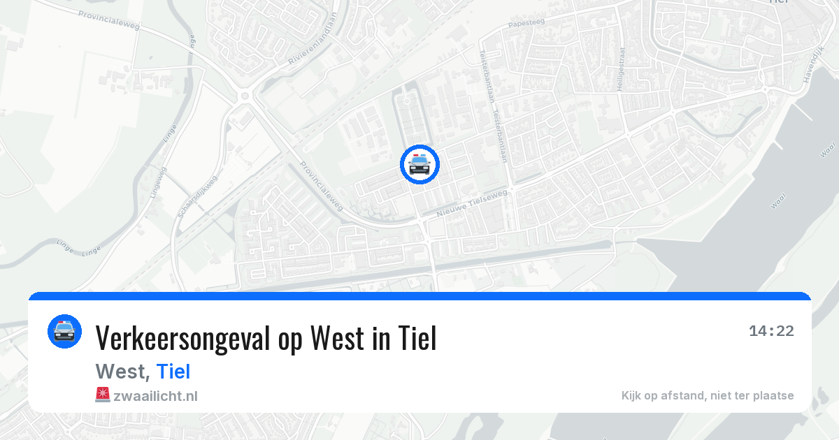 Verkeersongeval op West in Tiel — 4 jun 2026