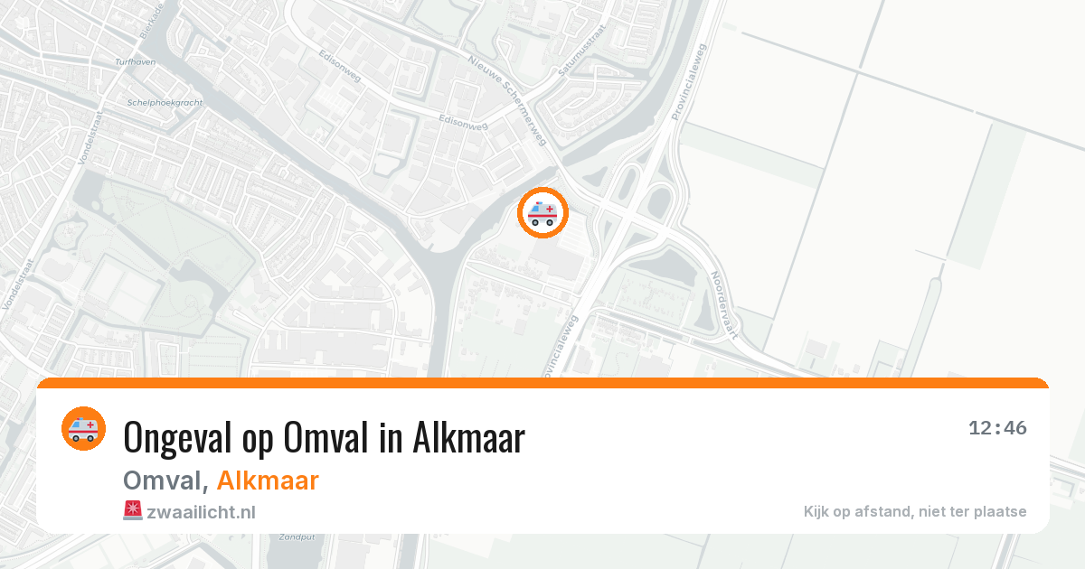 Ongeval op Omval in Alkmaar — 17 apr 2026