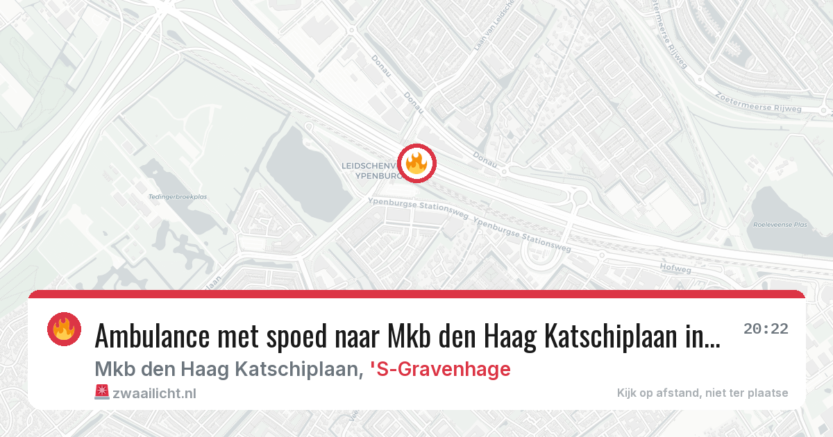 Ambulance met spoed naar Mkb den Haag Katschiplaan in 'S-Gravenhage — 8 feb 2026