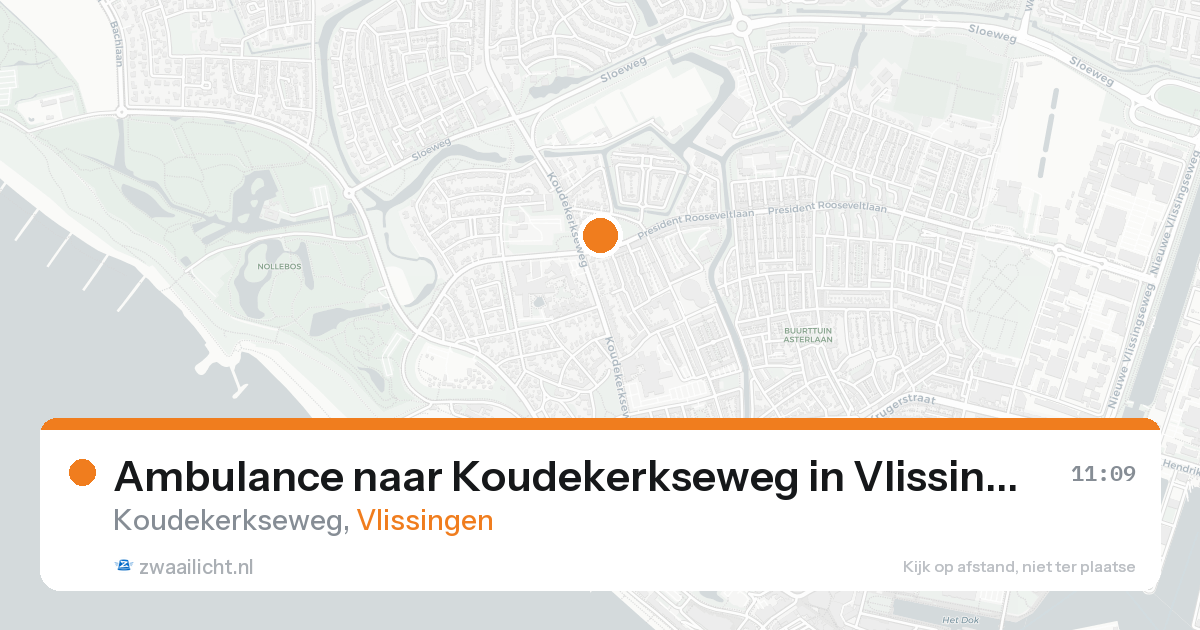 Ambulance naar Koudekerkseweg in Vlissingen — 25 aug 2026