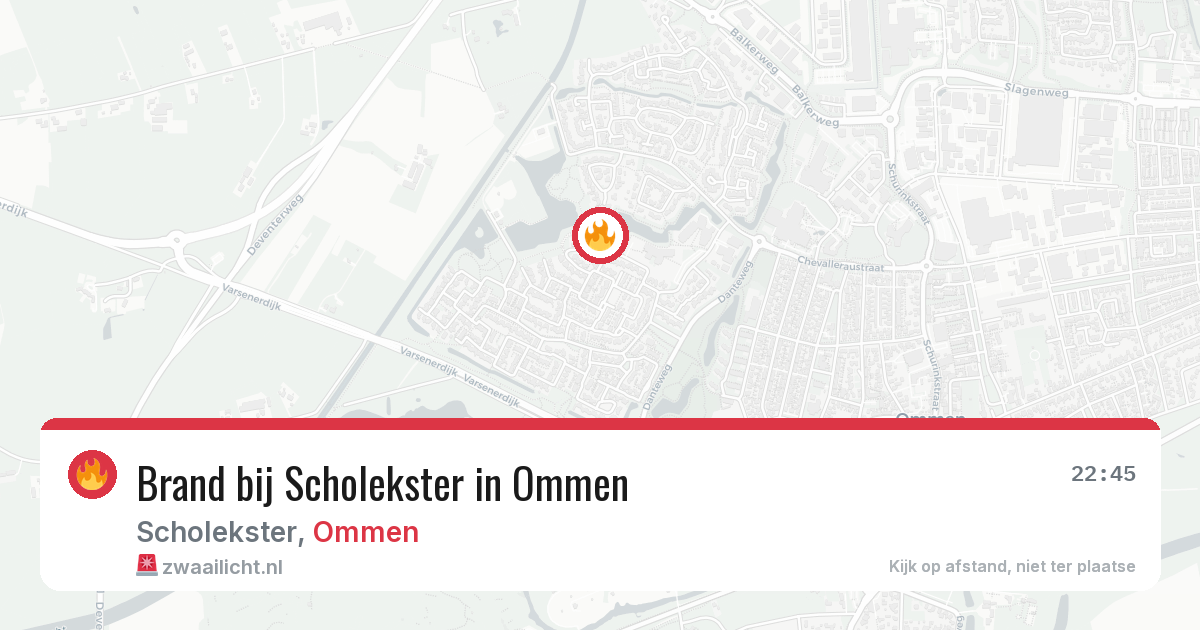Brand bij Scholekster in Ommen — 15 apr 2026