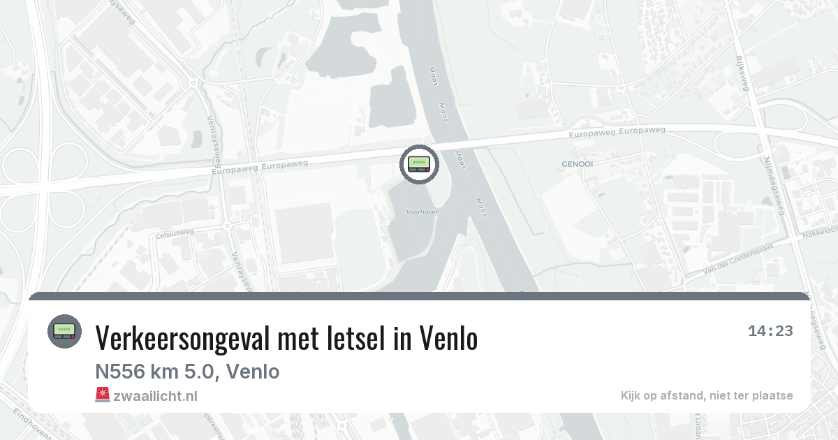 Verkeersongeval met letsel in Venlo — 9 jul 2026
