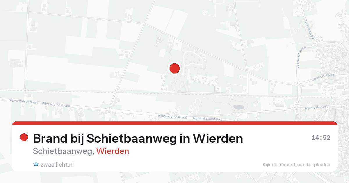 Brand bij Schietbaanweg in Wierden — 16 aug 2026