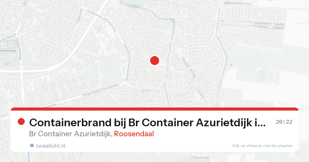 Containerbrand bij Br Container Azurietdijk in Roosendaal — 30 jan 2026