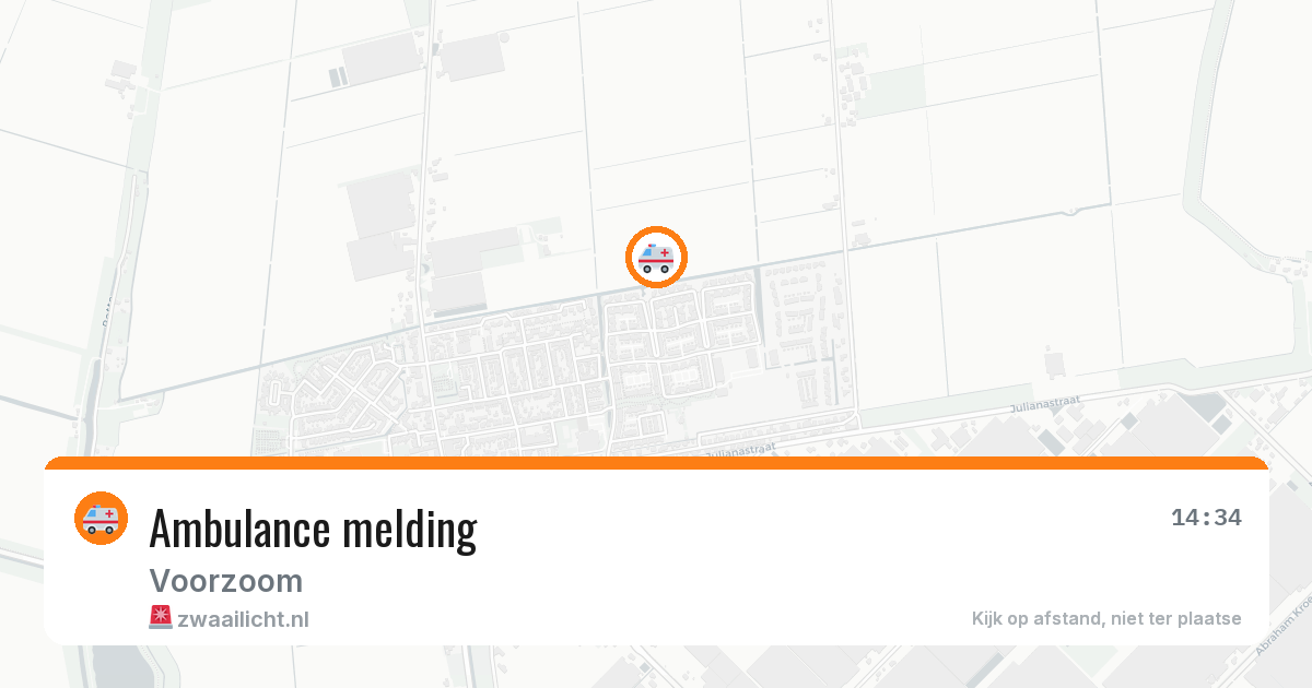Ambulance melding — 13 mei 2026