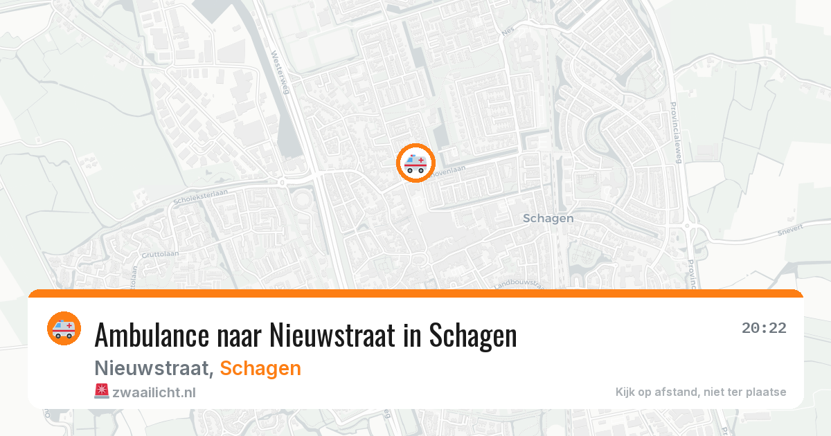 Ambulance naar Nieuwstraat in Schagen — 28 mei 2026