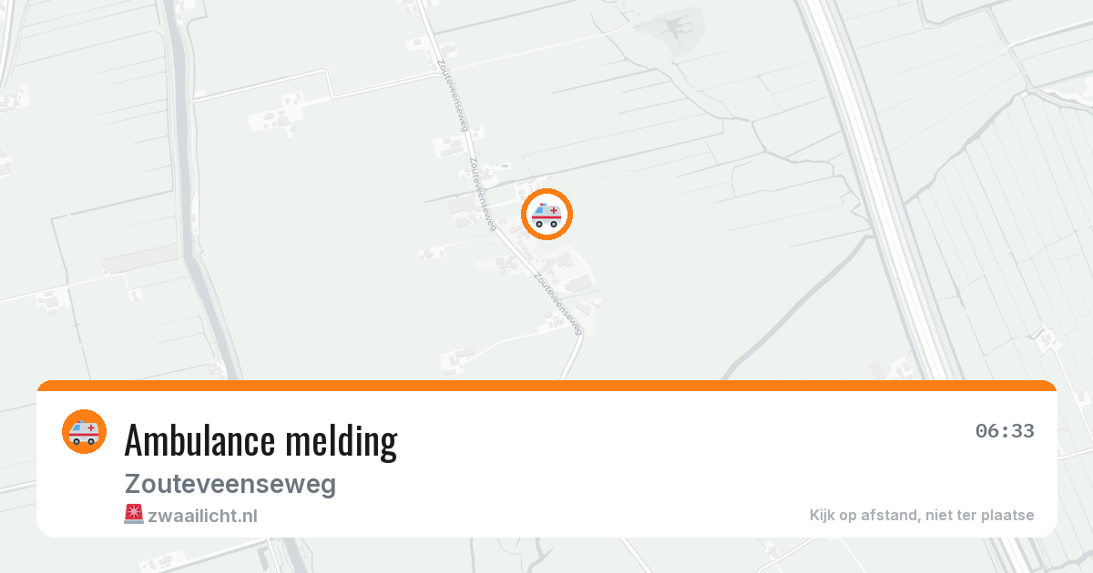 Ambulance melding — 8 jul 2026