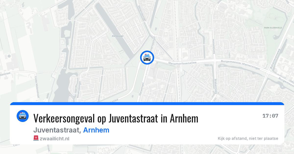 Verkeersongeval op Juventastraat in Arnhem — 6 jun 2026