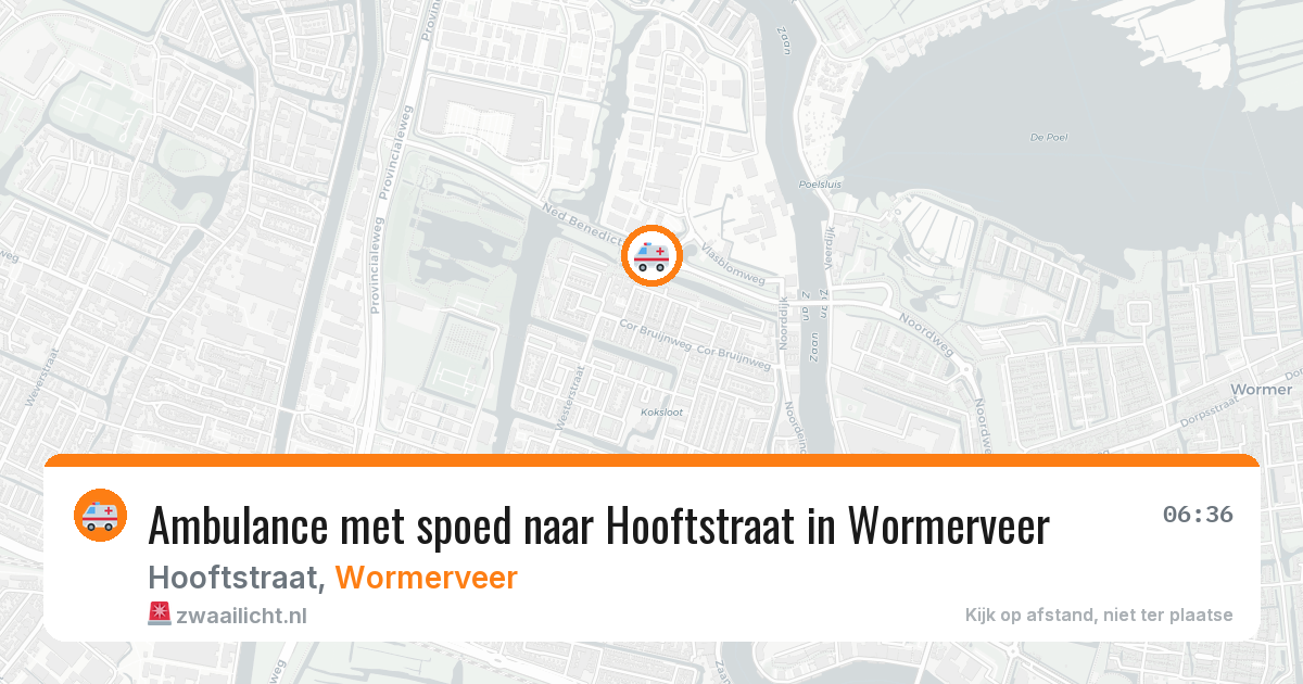 Ambulance met spoed naar Hooftstraat in Wormerveer — 26 jan 2026