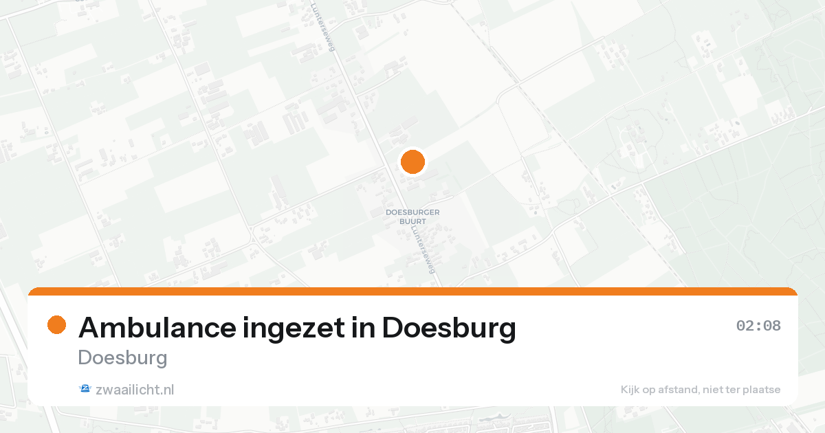 Ambulance ingezet in Doesburg — 31 jan 2026