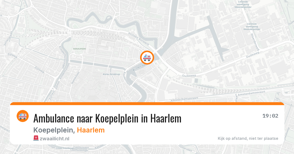 Ambulance naar Koepelplein in Haarlem — 4 mei 2026