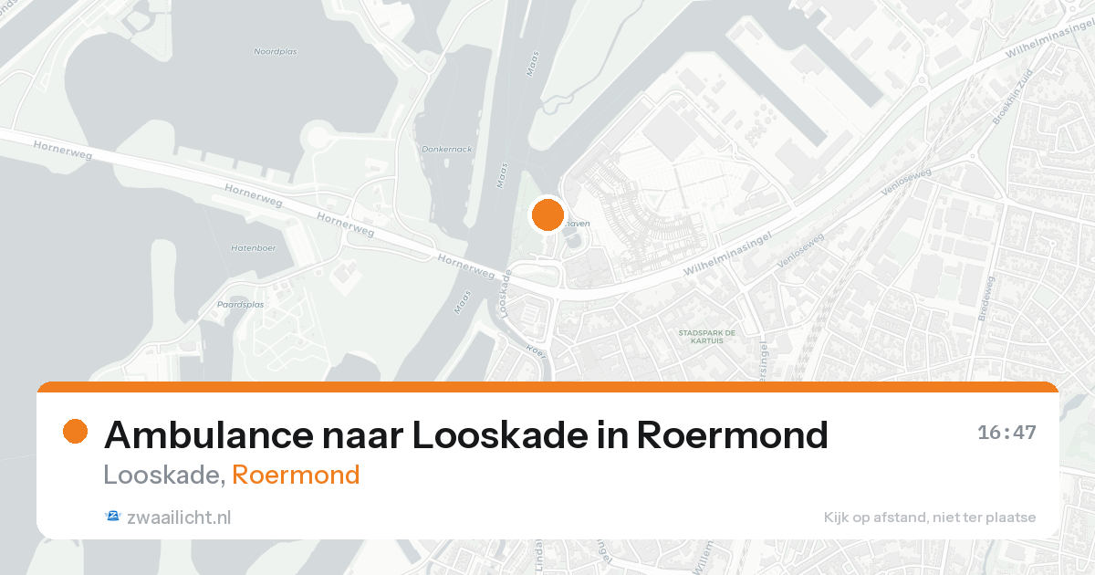 Ambulance naar Looskade in Roermond — 21 aug 2026