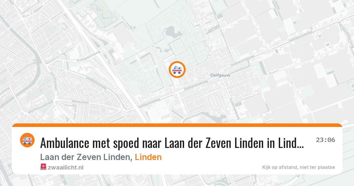 Ambulance met spoed naar Laan der Zeven Linden in Linden — 10 feb 2026