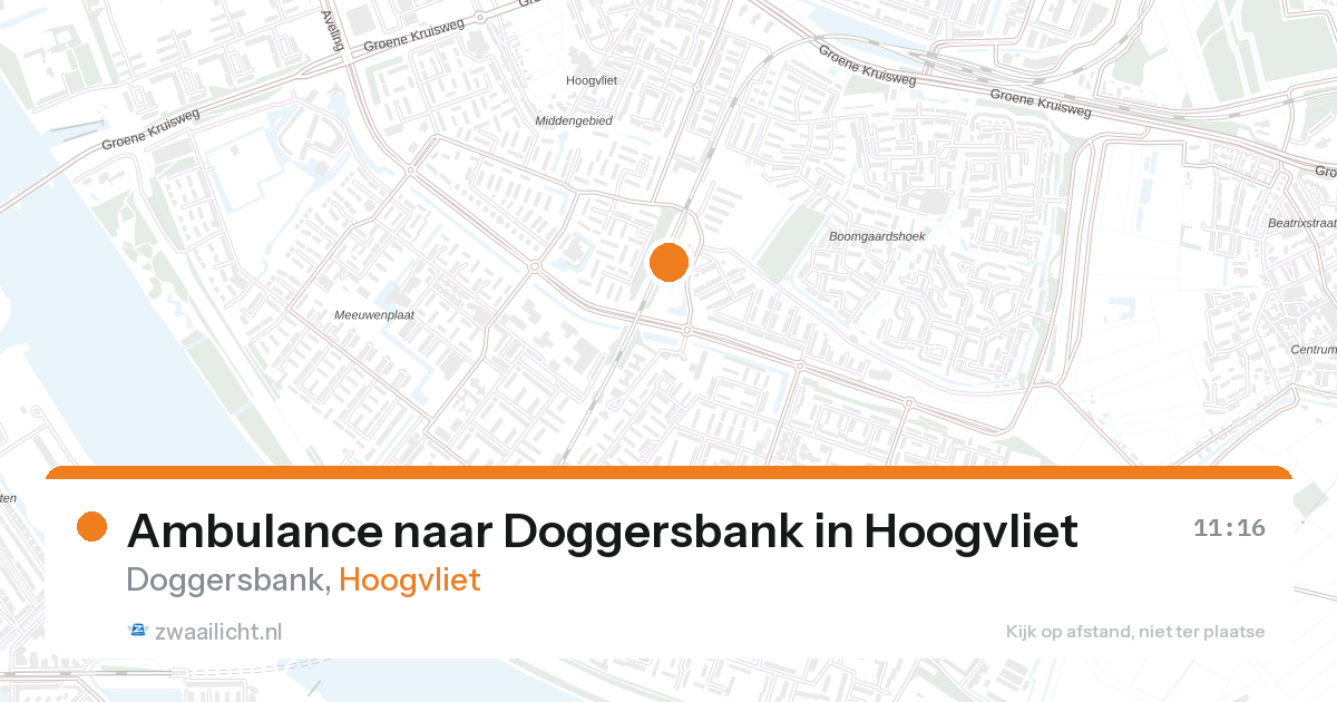 Ambulance naar Doggersbank in Hoogvliet — 17 jul 2026