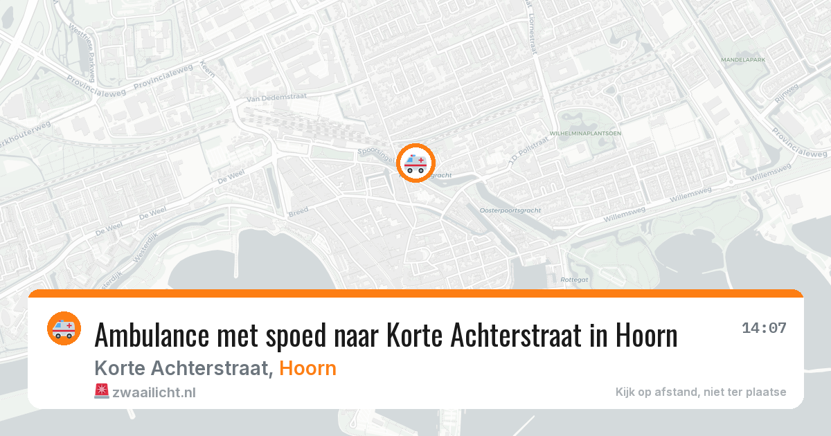 Ambulance met spoed naar Korte Achterstraat in Hoorn — 12 feb 2026