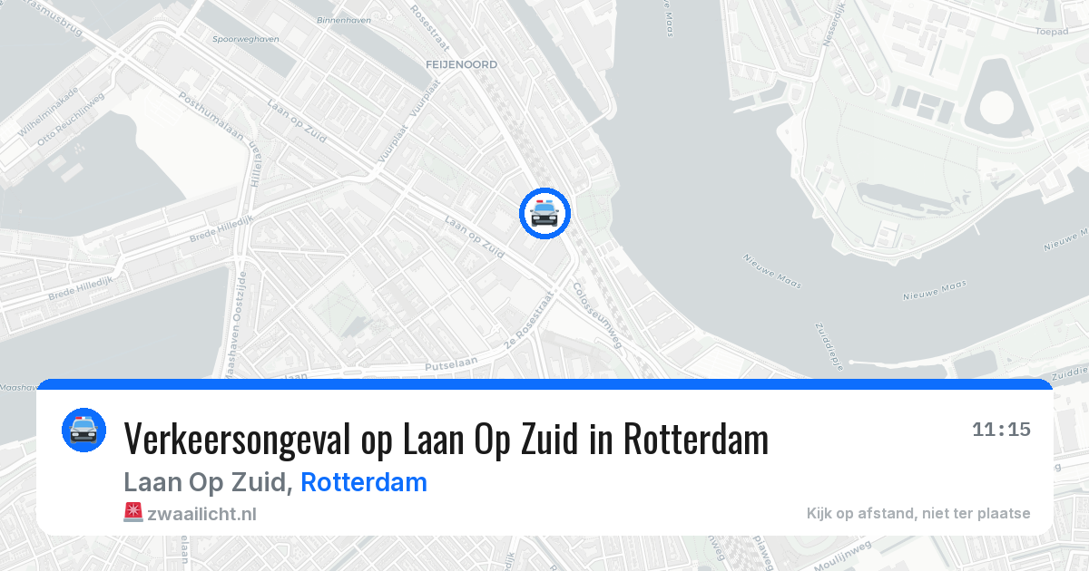 Verkeersongeval op Laan Op Zuid in Rotterdam — 13 jul 2026