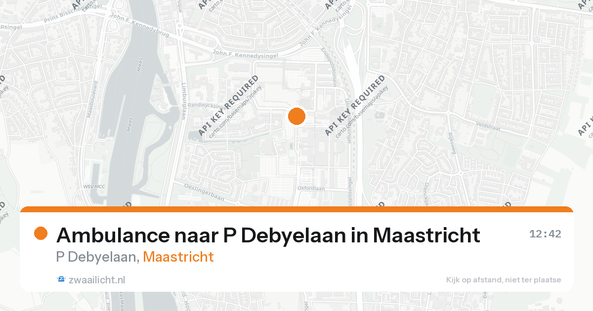 Ambulance naar P Debyelaan in Maastricht — 25 aug 2026