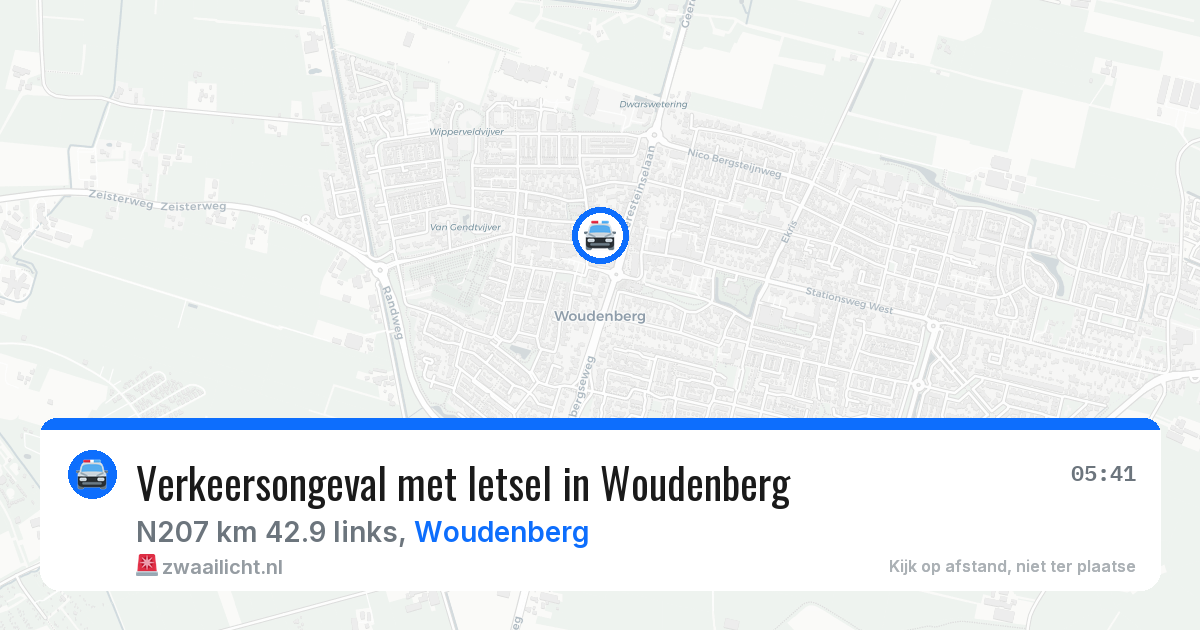 Verkeersongeval met letsel in Woudenberg — 11 apr 2026