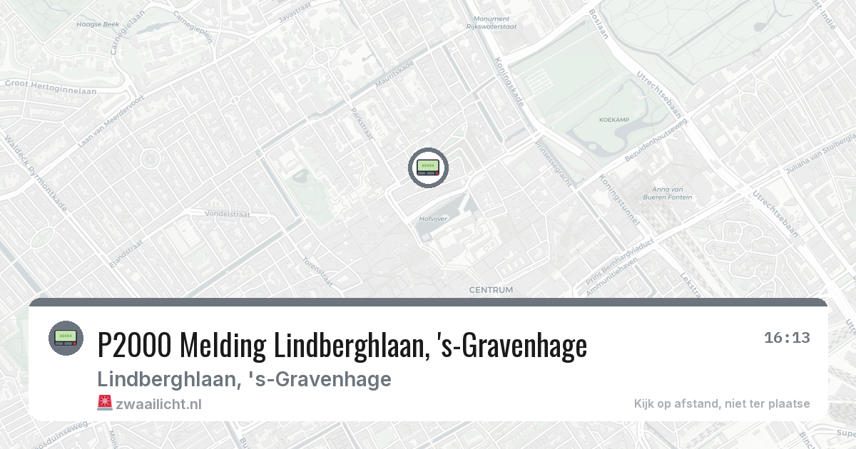 P2000 Melding Lindberghlaan, 's-Gravenhage — 5 feb 2026