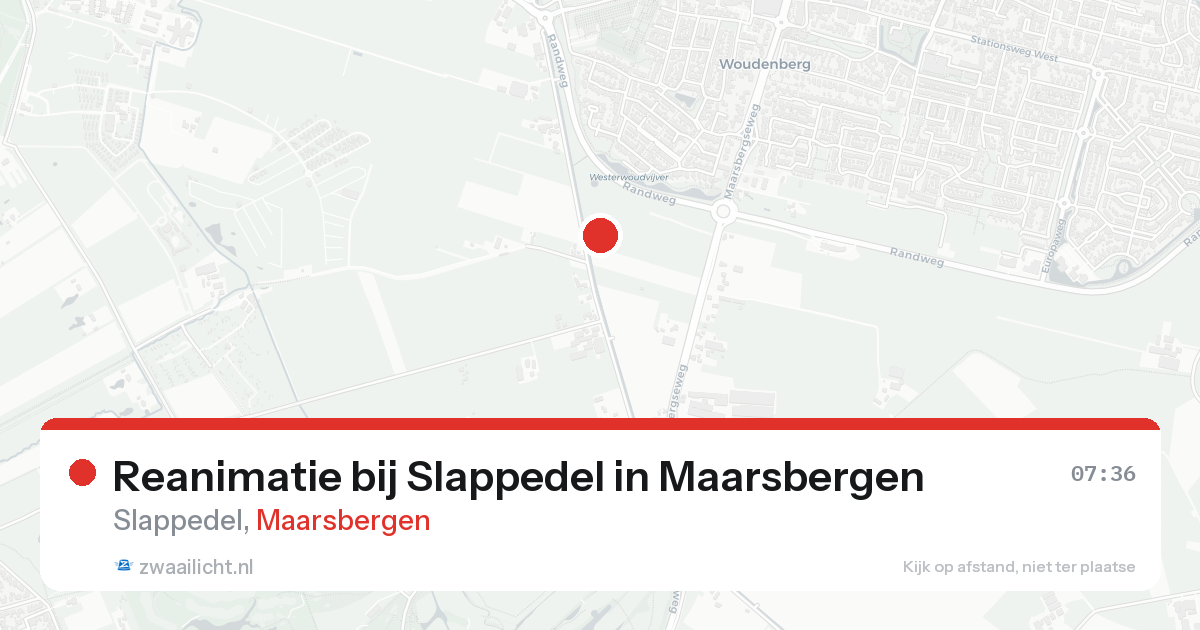 Reanimatie bij Slappedel in Maarsbergen — 18 aug 2026
