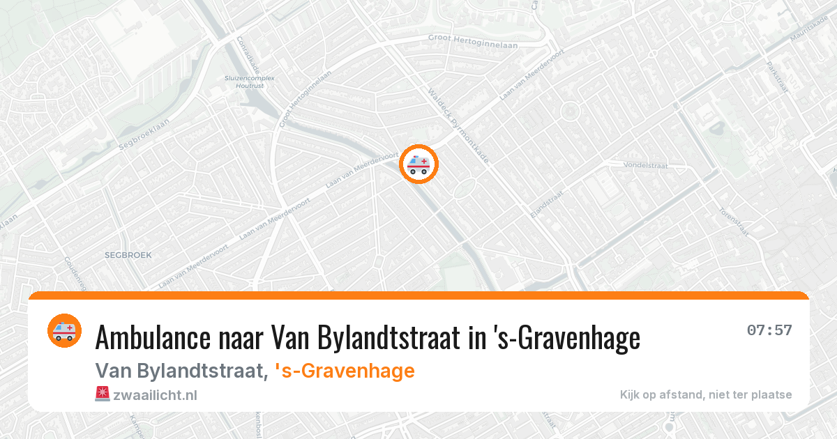 Ambulance naar Van Bylandtstraat in 's-Gravenhage — 2 jul 2026