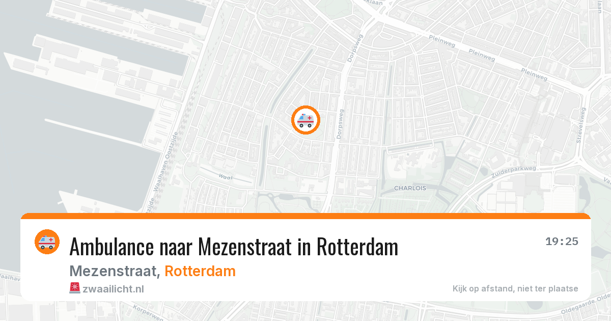 Ambulance naar Mezenstraat in Rotterdam — 9 apr 2026