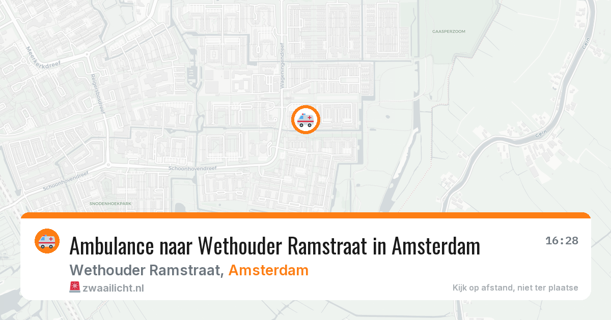 Ambulance naar Wethouder Ramstraat in Amsterdam — 8 aug 2026