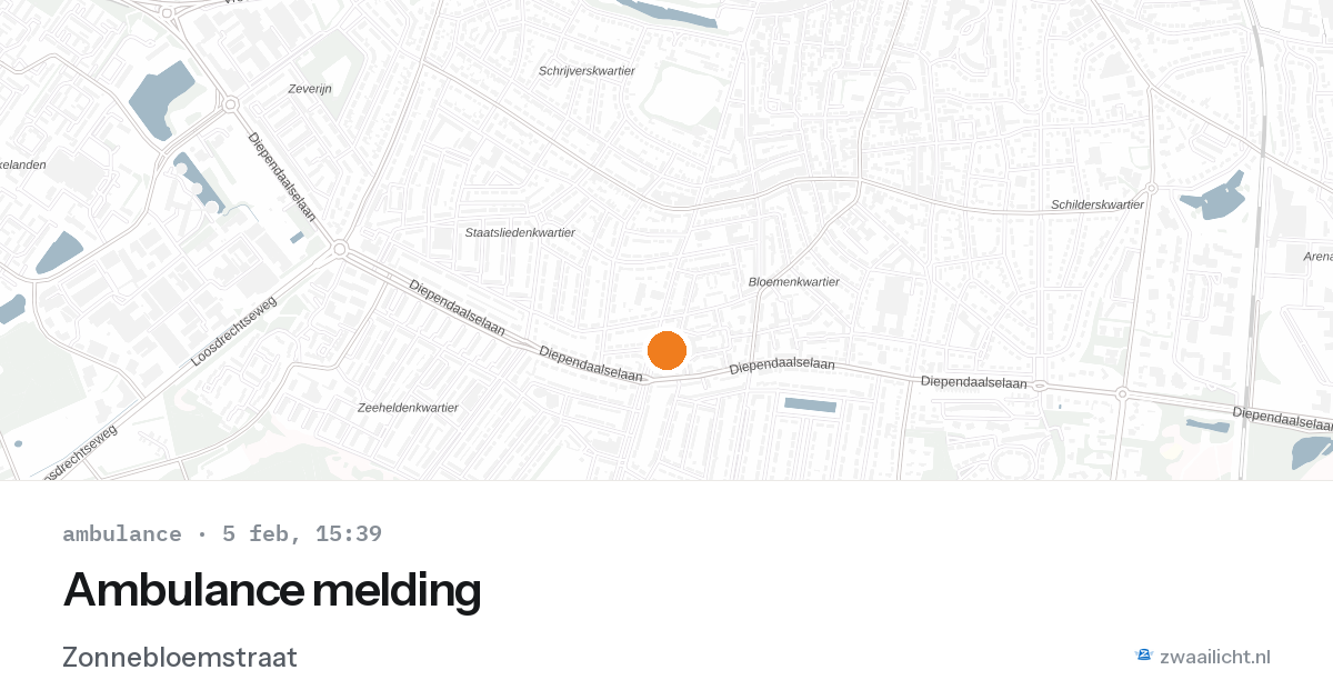 Ambulance melding — 5 feb 2026