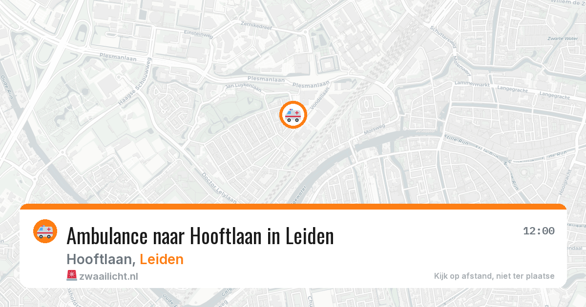 Ambulance naar Hooftlaan in Leiden — 28 mrt 2026