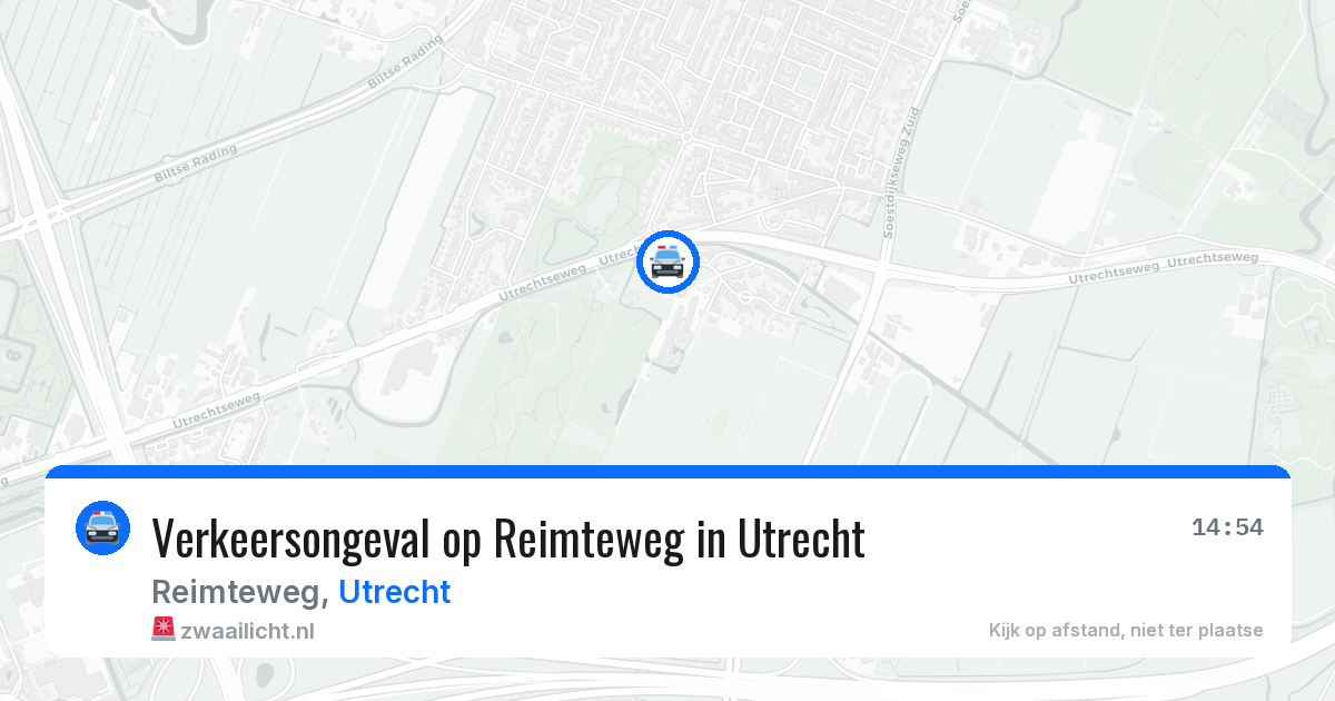 Verkeersongeval op Reimteweg in Utrecht — 29 jun 2026