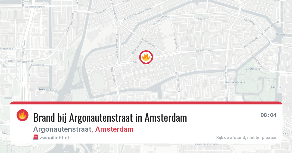 Brand bij Argonautenstraat in Amsterdam — 3 mrt 2026