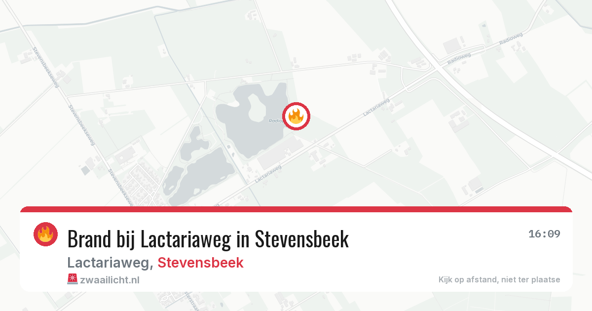 Brand bij Lactariaweg in Stevensbeek — 12 jul 2026
